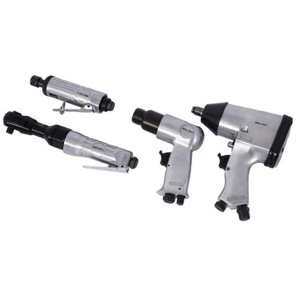 Air Tools & Accessories Kit, 71 Pieces, Impact Wrenches, Air Ratchets, Die Grinders, Air Hammers, Hose Fittings, Storage Boxes