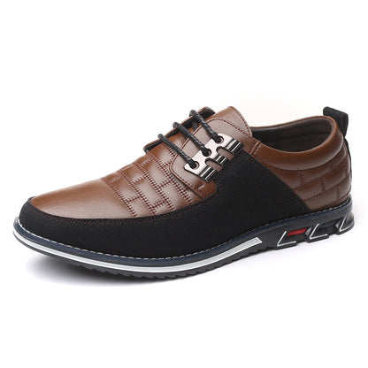 Chaussures décontractées en cuir pour hommes Chaussures décontractées à lacets