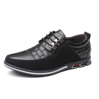 Chaussures décontractées en cuir pour hommes Chaussures décontractées à lacets