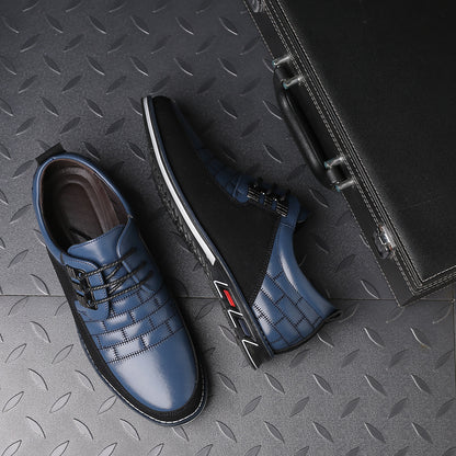 Chaussures décontractées en cuir pour hommes Chaussures décontractées à lacets