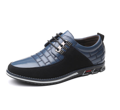 Chaussures décontractées en cuir pour hommes Chaussures décontractées à lacets