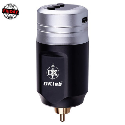 Black Friday DKLAB KL-2 Wireless Tattoo Power Supply,Tattoo Battery,Rechargeable Wireless Powerlithium Polymer 1600Mah