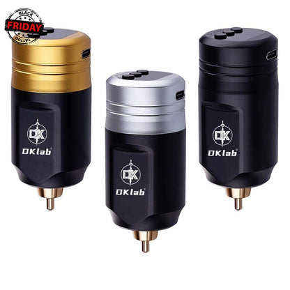 Black Friday DKLAB KL-2 Wireless Tattoo Power Supply,Tattoo Battery,Rechargeable Wireless Powerlithium Polymer 1600Mah