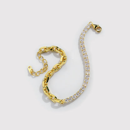 925 Sterling Silver Adjustment Retro Light Luxury Niche New Bracelet